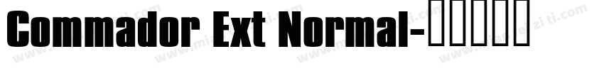 Commador Ext Normal字体转换